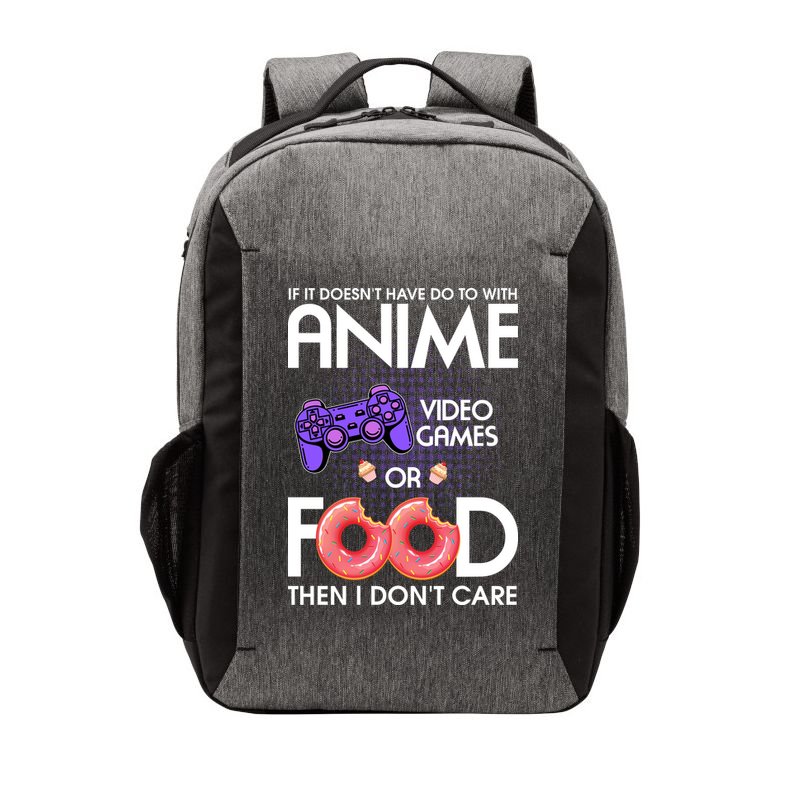 Anime Video Games And Food Lover Vector Backpack