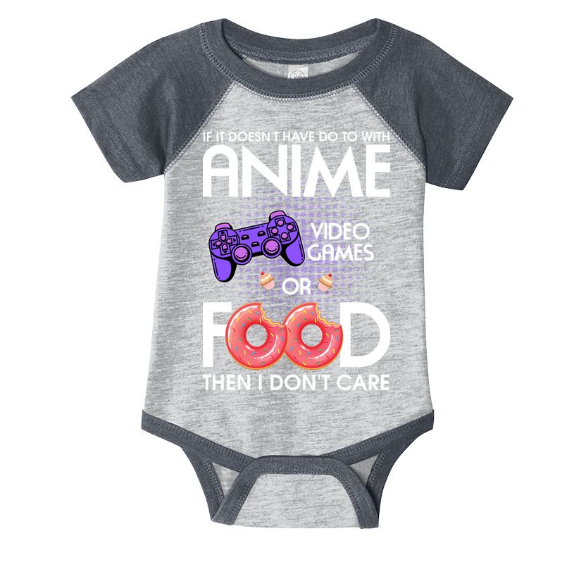 Anime Video Games And Food Lover Infant Baby Jersey Bodysuit