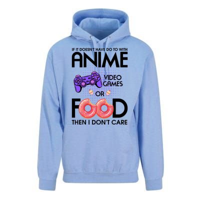 Anime Video Games And Food Lover Unisex Surf Hoodie