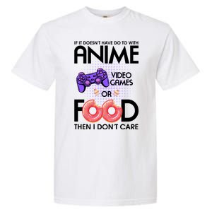 Anime Video Games And Food Lover Garment-Dyed Heavyweight T-Shirt