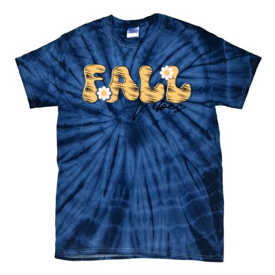 Autumn Vibes Graphic Tie-Dye T-Shirt