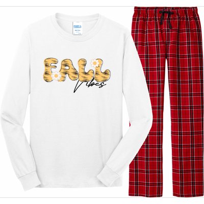 Autumn Vibes Graphic Long Sleeve Pajama Set