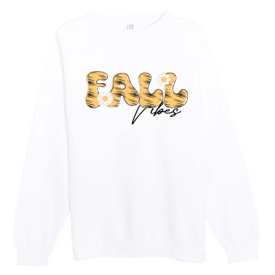 Autumn Vibes Graphic Premium Crewneck Sweatshirt