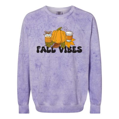 Autumn Vibes Graphic Colorblast Crewneck Sweatshirt