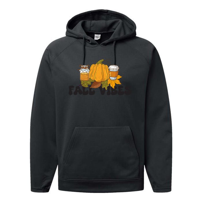 Autumn Vibes Graphic Performance Fleece Hoodie