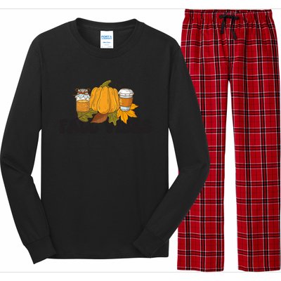 Autumn Vibes Graphic Long Sleeve Pajama Set