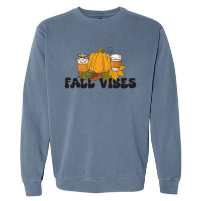 Autumn Vibes Graphic Garment-Dyed Sweatshirt