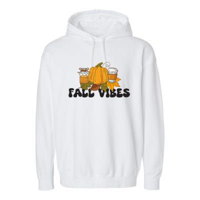 Autumn Vibes Graphic Garment-Dyed Fleece Hoodie