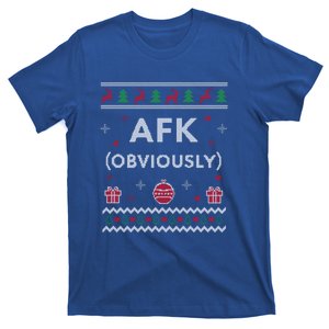 Afk Video Games Funny Gamer Design Ugly Christmas Gift T-Shirt