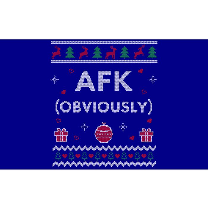 Afk Video Games Funny Gamer Design Ugly Christmas Gift Bumper Sticker