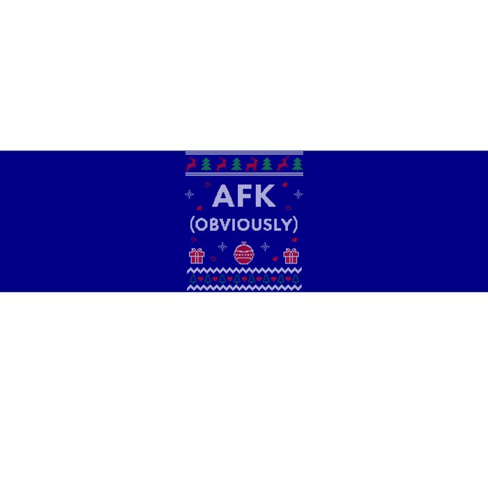 Afk Video Games Funny Gamer Design Ugly Christmas Gift Bumper Sticker