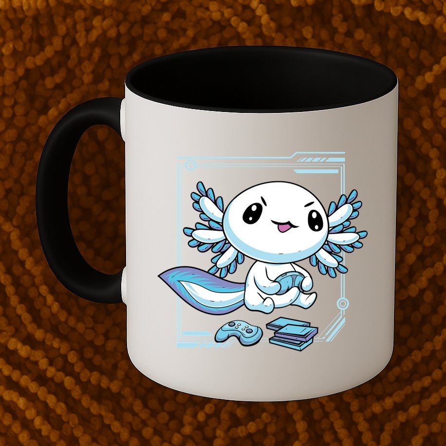 Axolotl Video Games Gamer Mug