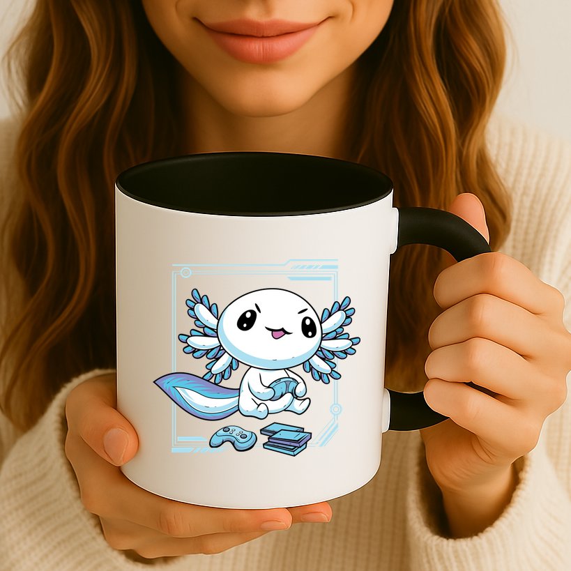 Axolotl Video Games Gamer Mug