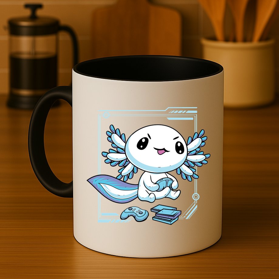 Axolotl Video Games Gamer Mug
