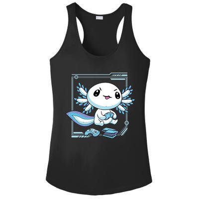 Axolotl Video Games Gamer Ladies PosiCharge Competitor Racerback Tank