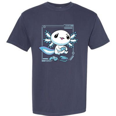 Axolotl Video Games Gamer Garment-Dyed Heavyweight T-Shirt