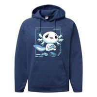 Axolotl Video Games Gamer Performance Fleece Hoodie