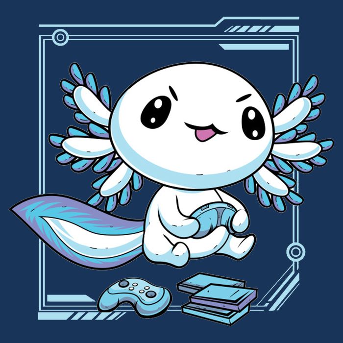 Axolotl Video Games Gamer USA-Made Doggie Bandana
