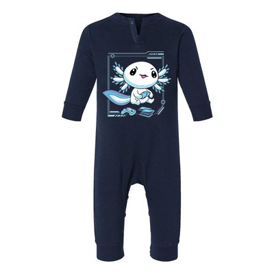 Axolotl Video Games Gamer Infant Fleece One Piece