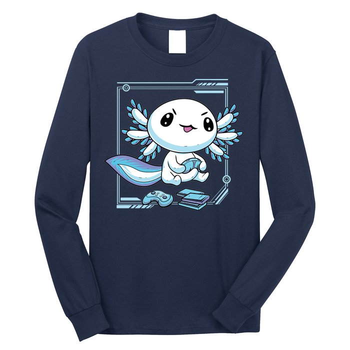 Axolotl Video Games Gamer Long Sleeve Shirt