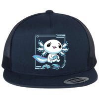 Axolotl Video Games Gamer Flatbill Hat