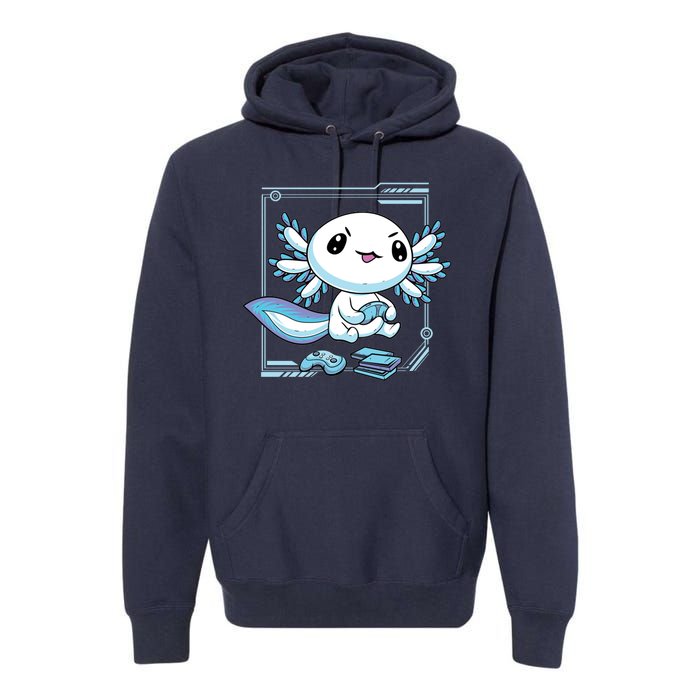 Axolotl Video Games Gamer Premium Hoodie