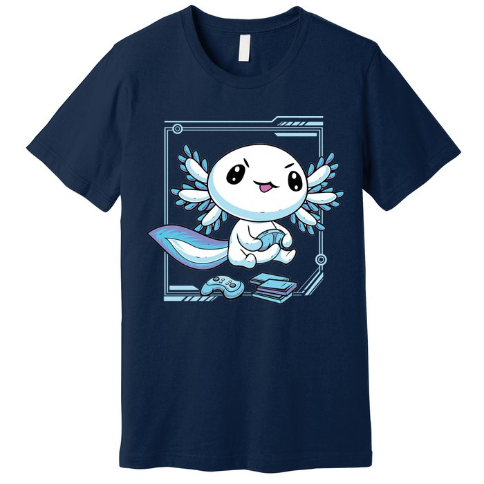 Axolotl Video Games Gamer Premium T-Shirt