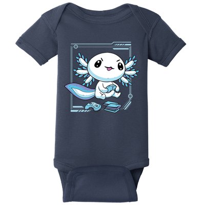 Axolotl Video Games Gamer Baby Bodysuit