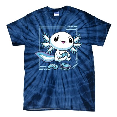 Axolotl Video Games Gamer Tie-Dye T-Shirt