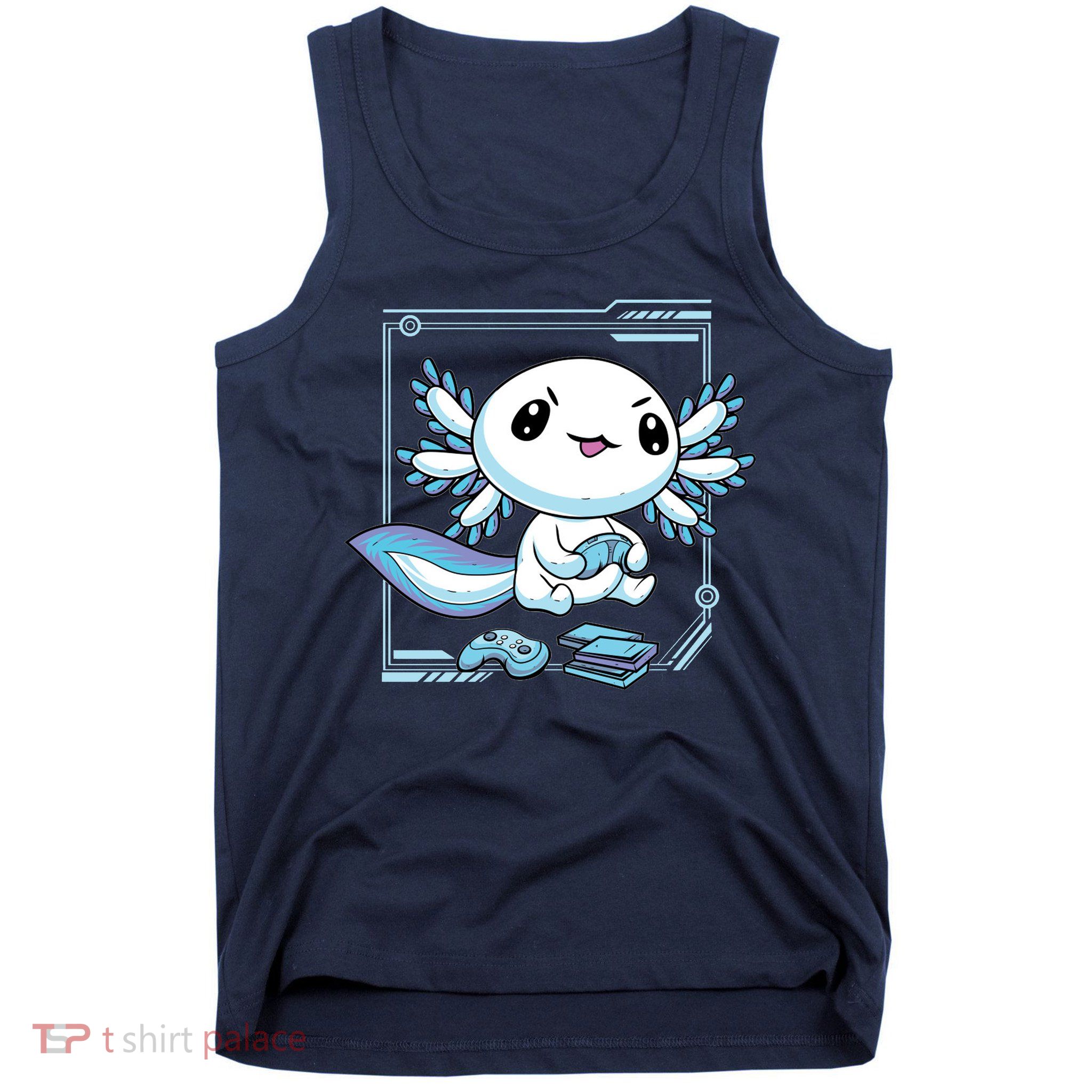 Axolotl Video Games Gamer Tank Top