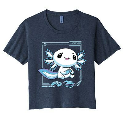Axolotl Video Games Gamer Crop Top