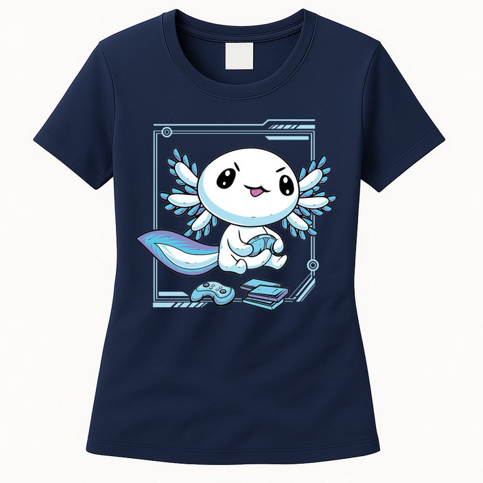 Axolotl Video Games Gamer Womens T-Shirt