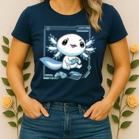 Axolotl Video Games Gamer Womens T-Shirt