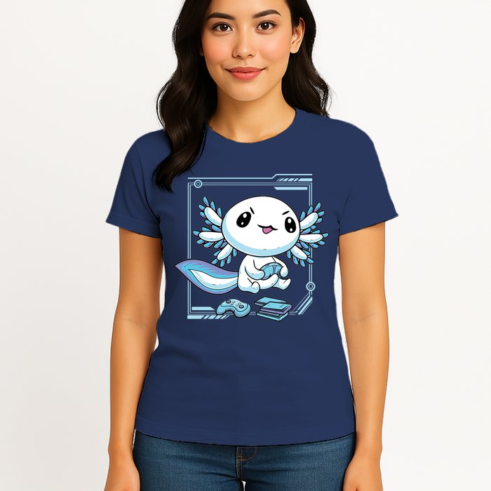 Axolotl Video Games Gamer Womens T-Shirt