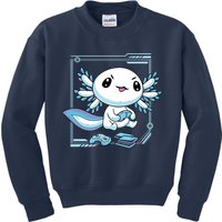 Axolotl Video Games Gamer Kids Sweatshirt
