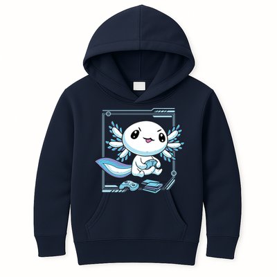 Axolotl Video Games Gamer Kids Hoodie