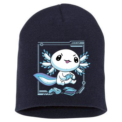 Axolotl Video Games Gamer Short Acrylic Beanie