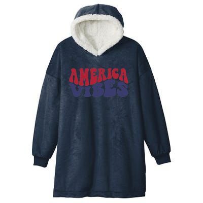 America Vibes Gift Hooded Wearable Blanket