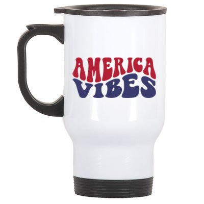 America Vibes Gift Stainless Steel Travel Mug