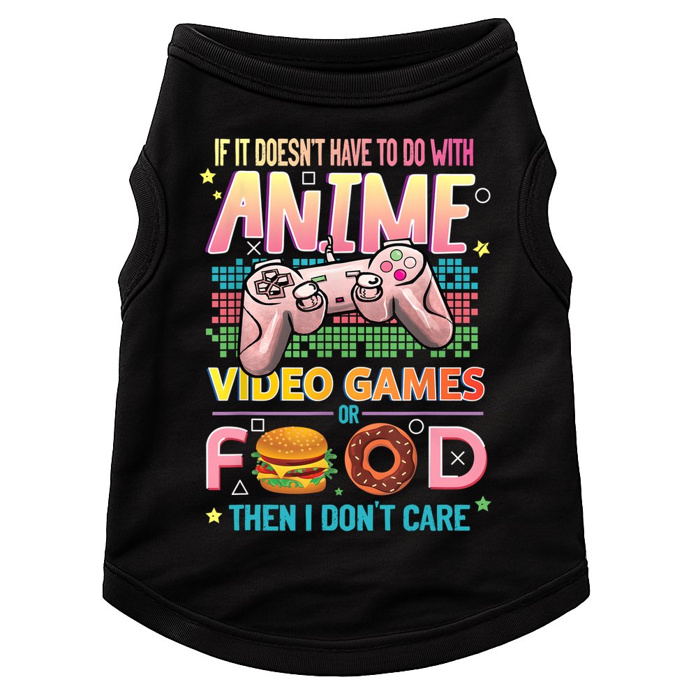 Anime Video Games Food Anime Lovers Gifts Idea Doggie Tank