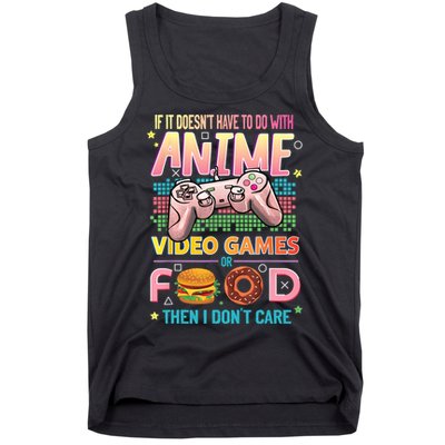 Anime Video Games Food Anime Lovers Gifts Idea Tank Top