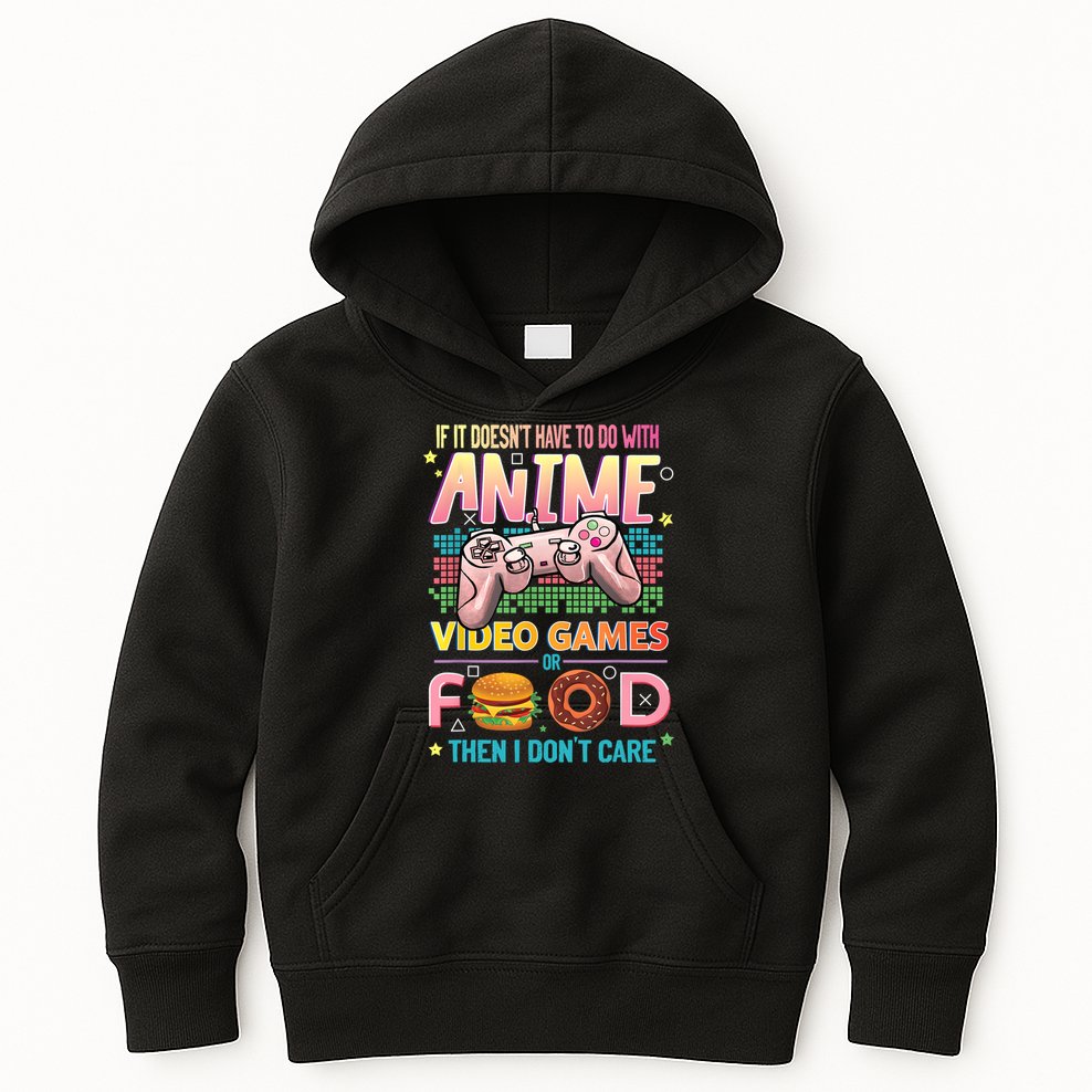 Anime Video Games Food Anime Lovers Gifts Idea Kids Hoodie