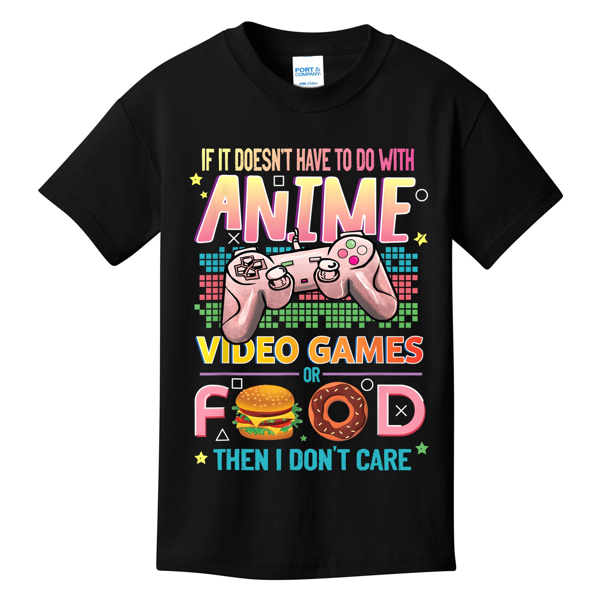 Anime Video Games Food Anime Lovers Gifts Idea Kids T-Shirt