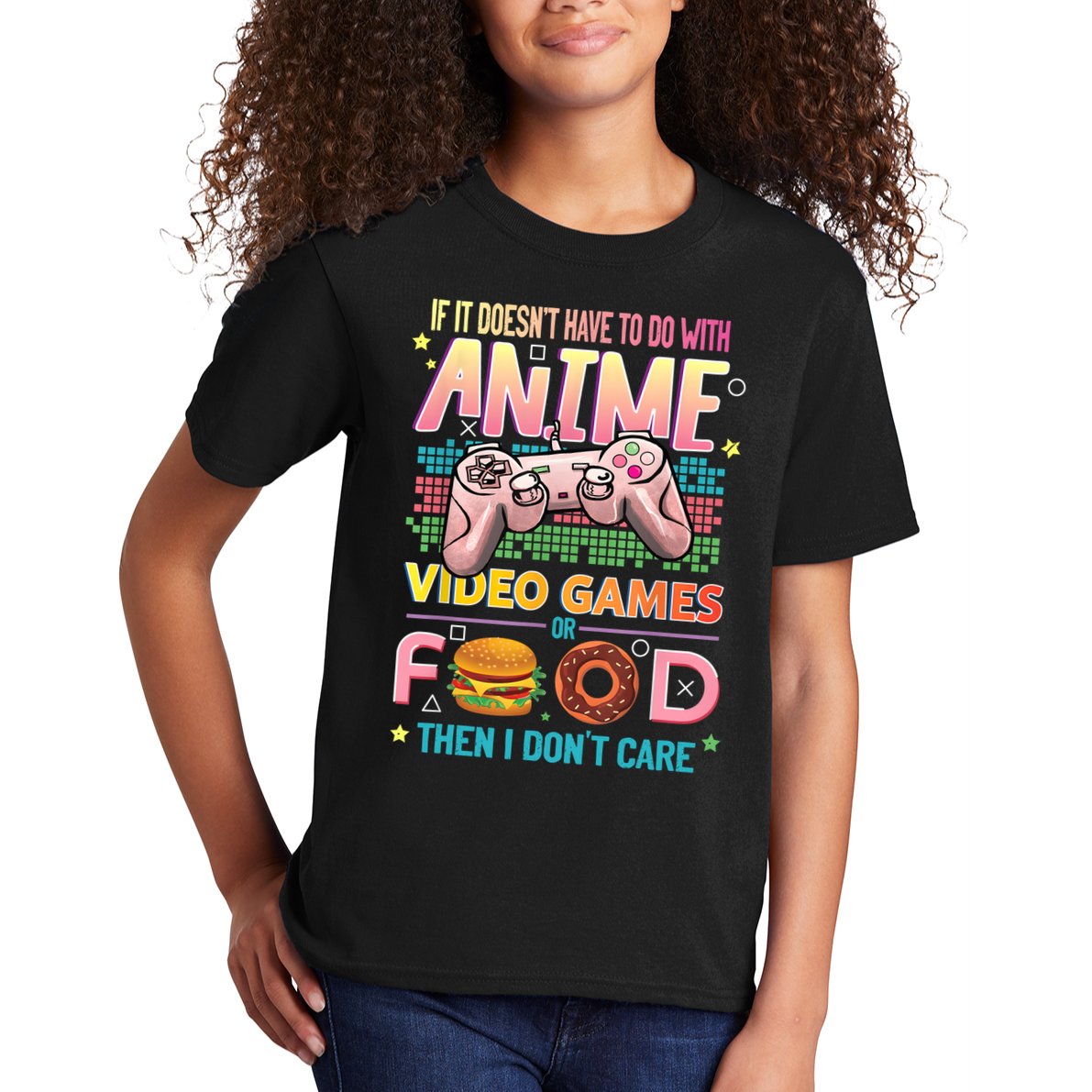 Anime Video Games Food Anime Lovers Gifts Idea Kids T-Shirt