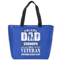 Army Veteran Gift I'm A Dad Grandpa And A Veteran Meaningful Gift Zip Tote Bag