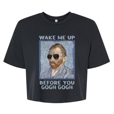 Artsy Van Gogh Meme For Design For Artists Bella+Canvas Jersey Crop Tee