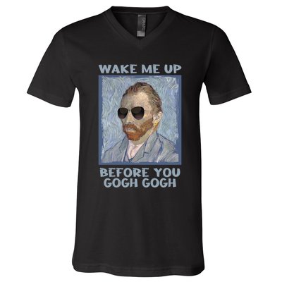 Artsy Van Gogh Meme For Design For Artists V-Neck T-Shirt