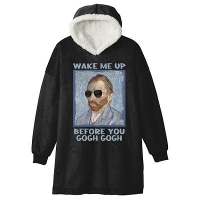 Artsy Van Gogh Meme For Design For Artists Hooded Wearable Blanket