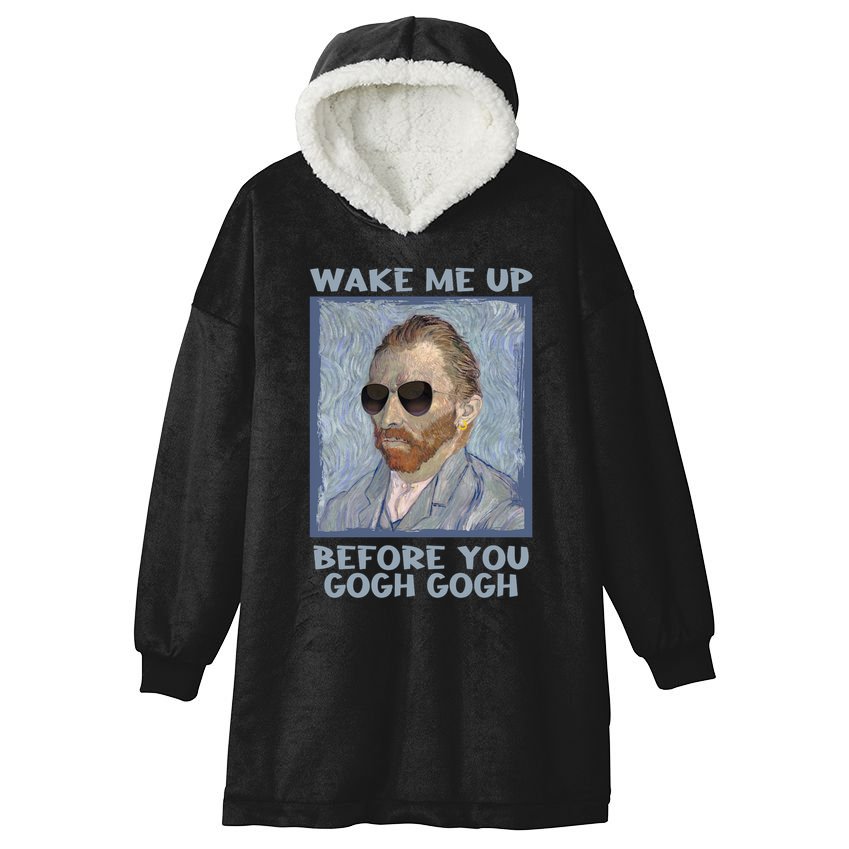 Artsy Van Gogh Meme For Design For Artists Hooded Wearable Blanket