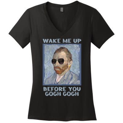 Artsy Van Gogh Meme For Design For Artists Women's V-Neck T-Shirt